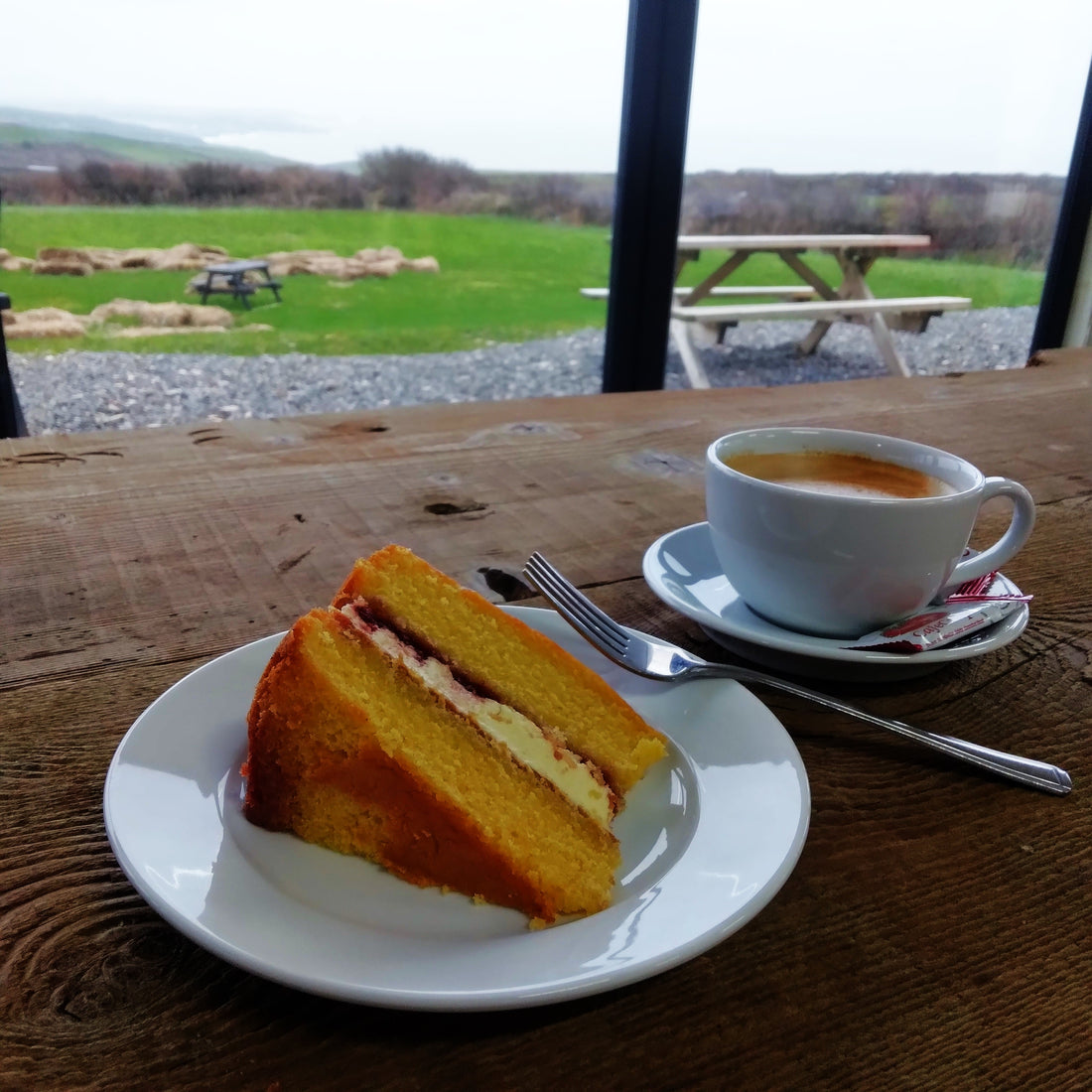 Welcome to our charming café at Sea View Farm Shop!